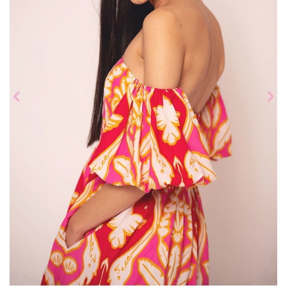 Beyond by Vera Leah Pondi Pink Off-Shoulder Dress - Picture 4 of 9